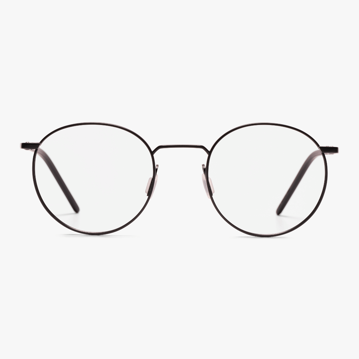 Luxreaders stylish Silkeborg Black Reading glasses. Made from Titanium in a Square shape.