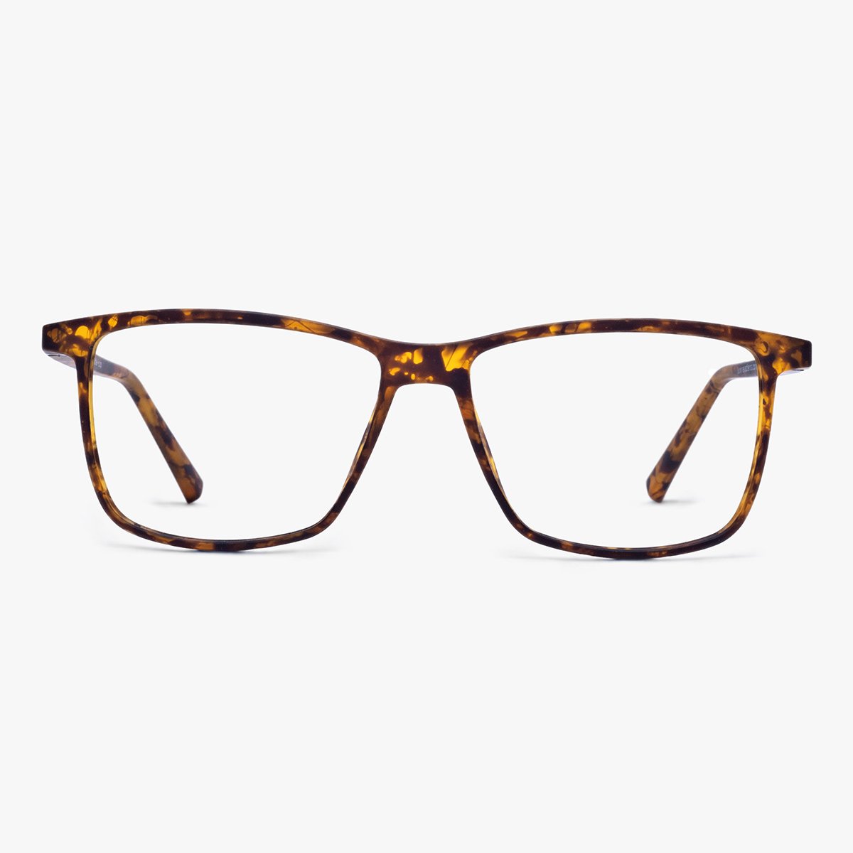 Luxreaders stylish Men's København Light Turtle Reading glasses. Made from Rubber in a Square shape.