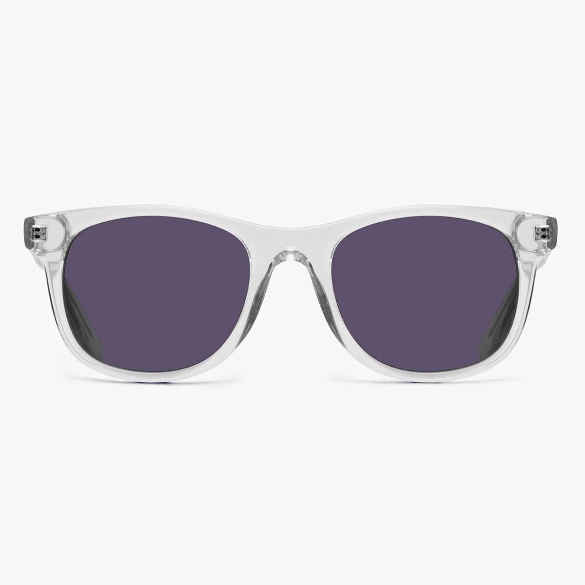 Luxreaders stylish Men's Malmö Crystal White Sunglasses. Made from Acetate in a Square shape.