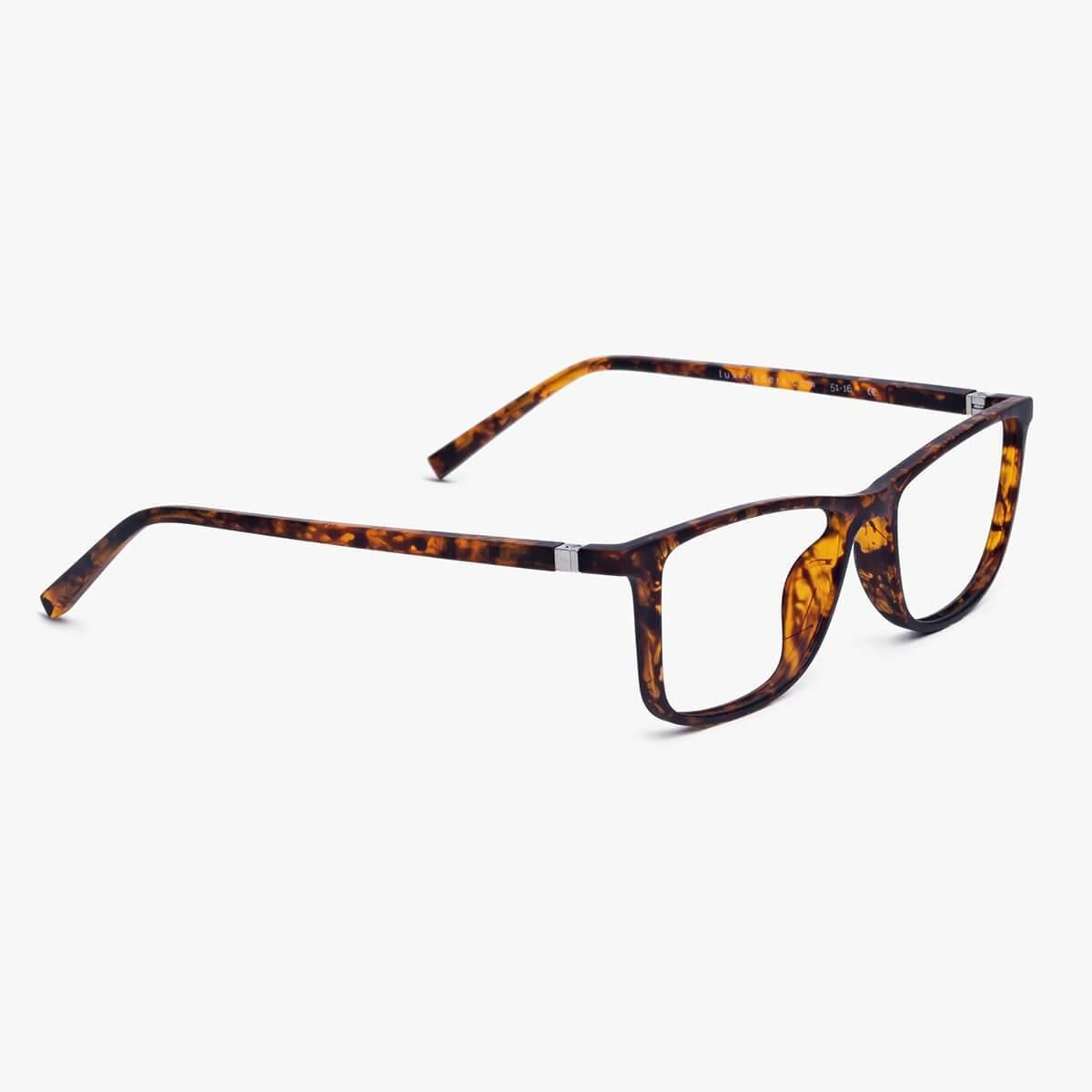 Luxreaders stylish Skagen Turtle Blue light glasses. Made from Rubber in a Rectangle shape.