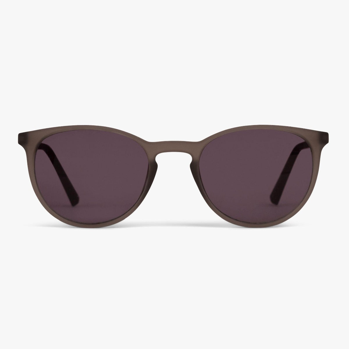 Luxreaders stylish Stockholm Grey Sunglasses. Made from Rubber in a Iconic shape.