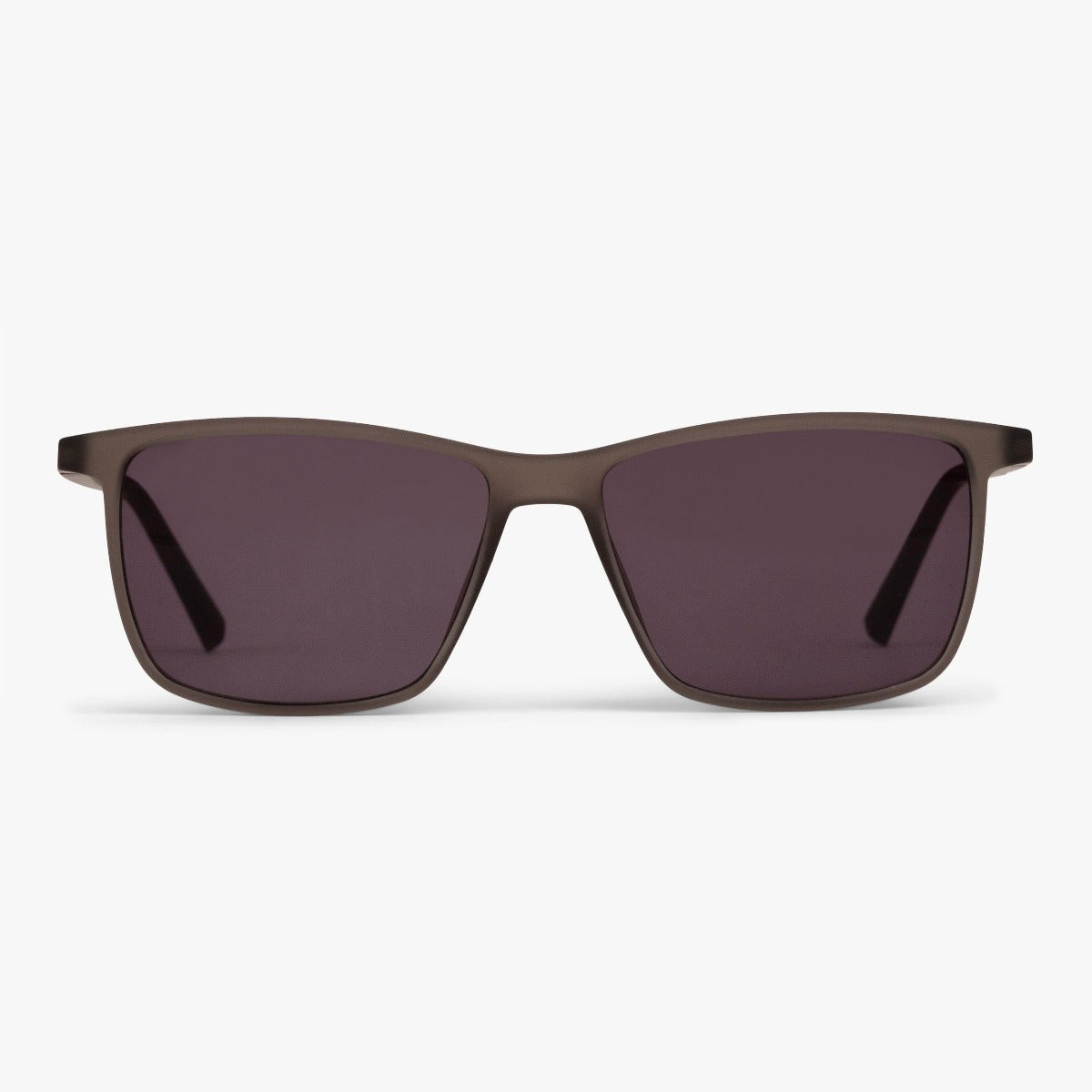 Luxreaders stylish København Grey Sunglasses. Made from Rubber in a Square shape.