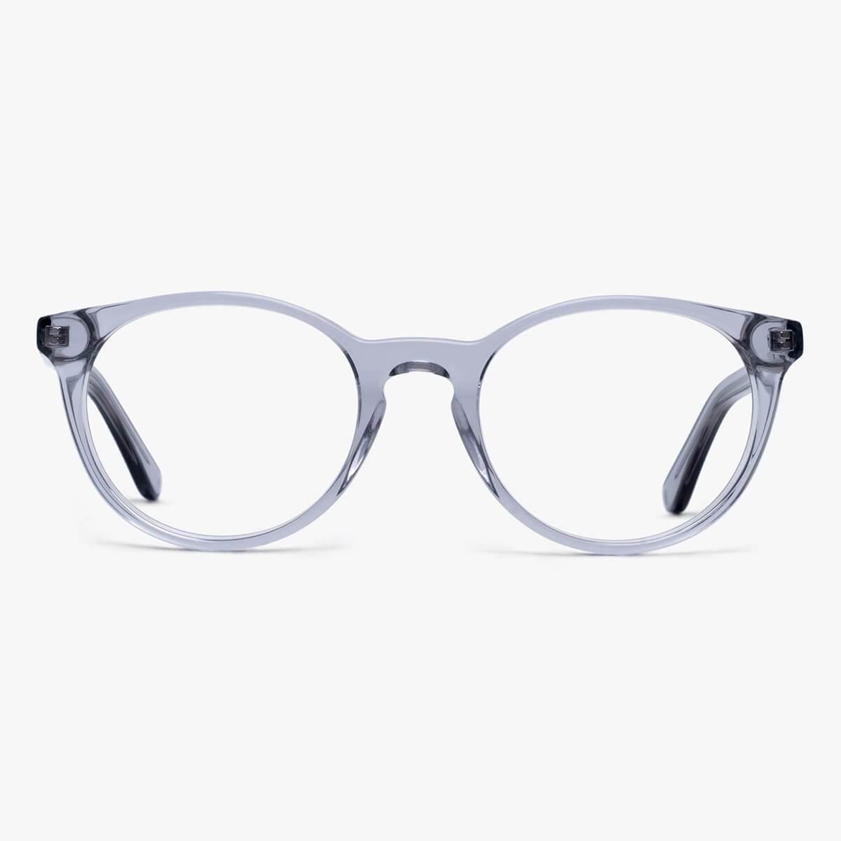 Men's Örebro crystal grey round glasses