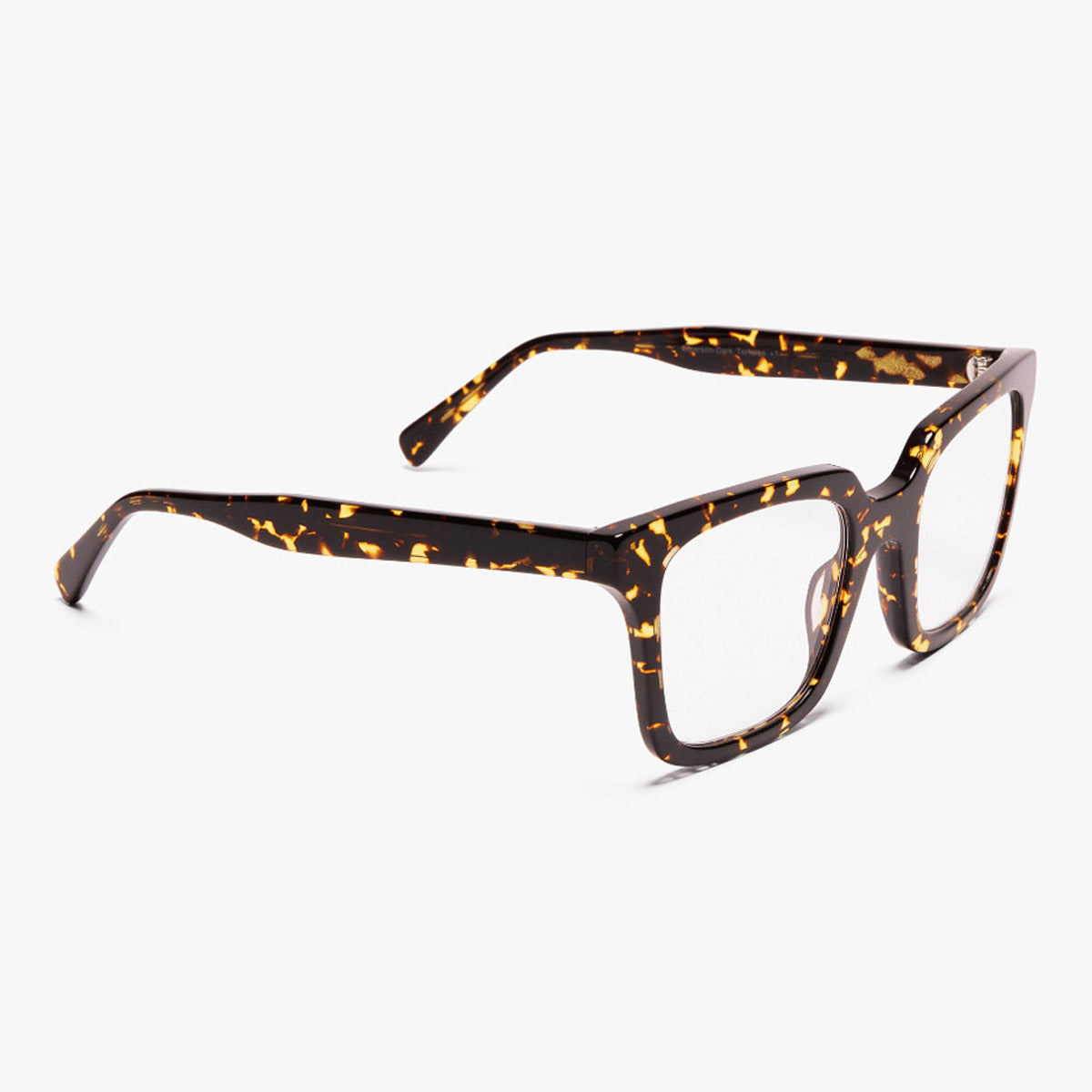 Men's Tisvilde Dark Turtle square eyeglasses with tortoiseshell frame