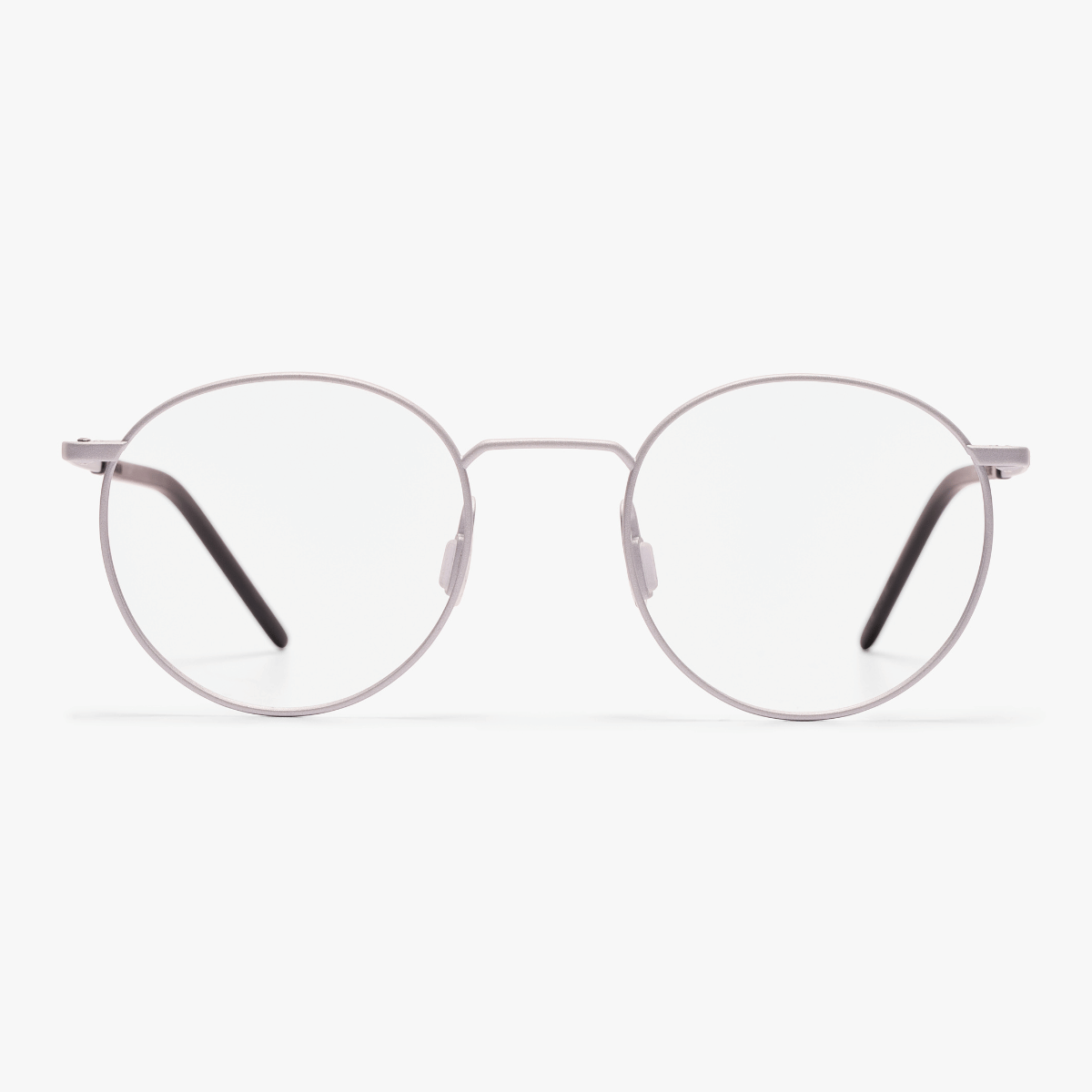 Silver round Silkeborg Steel glasses with thin metal frame