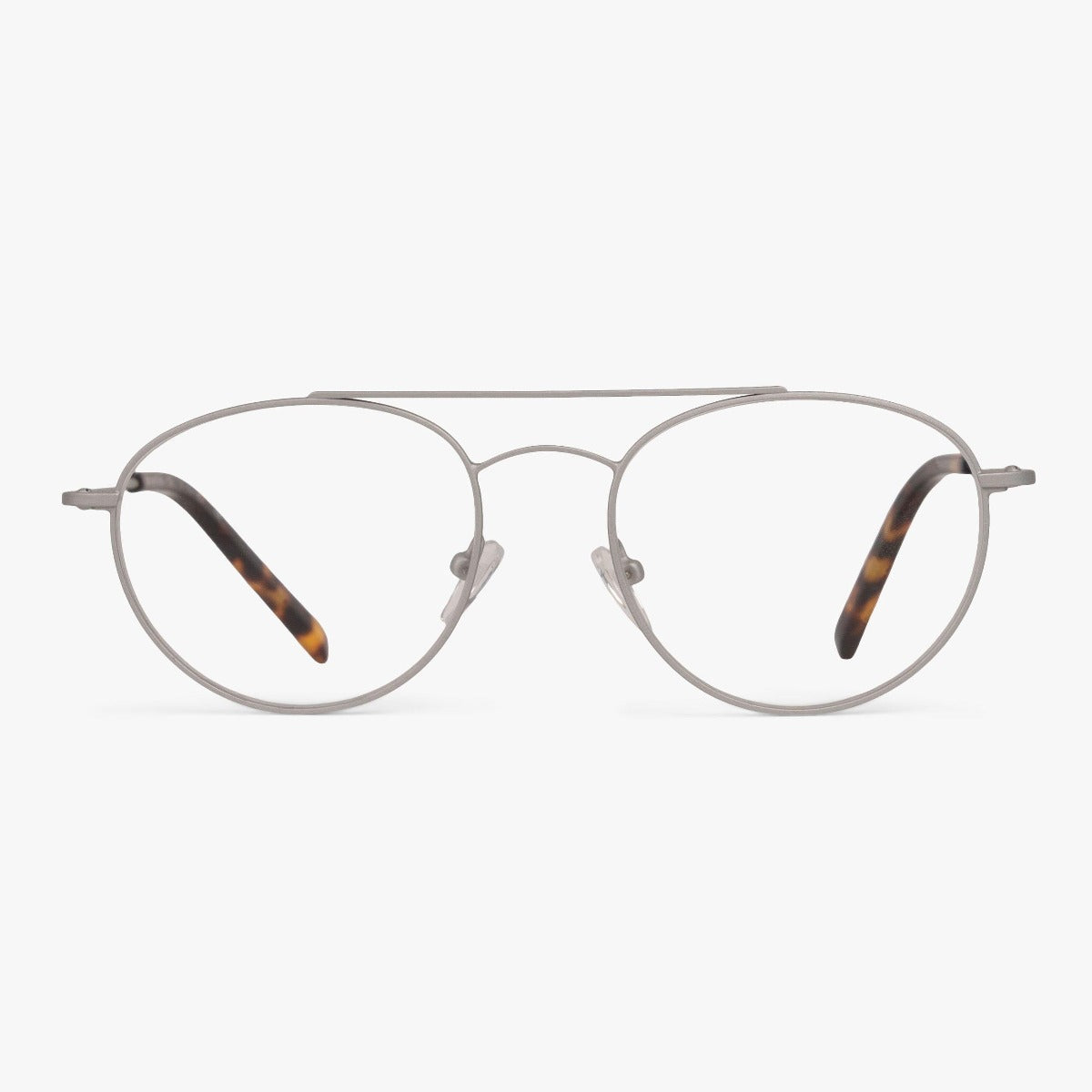 Luxreaders stylish Men's Göteborg Steel Reading glasses. Made from Stainless steel in a Round shape.