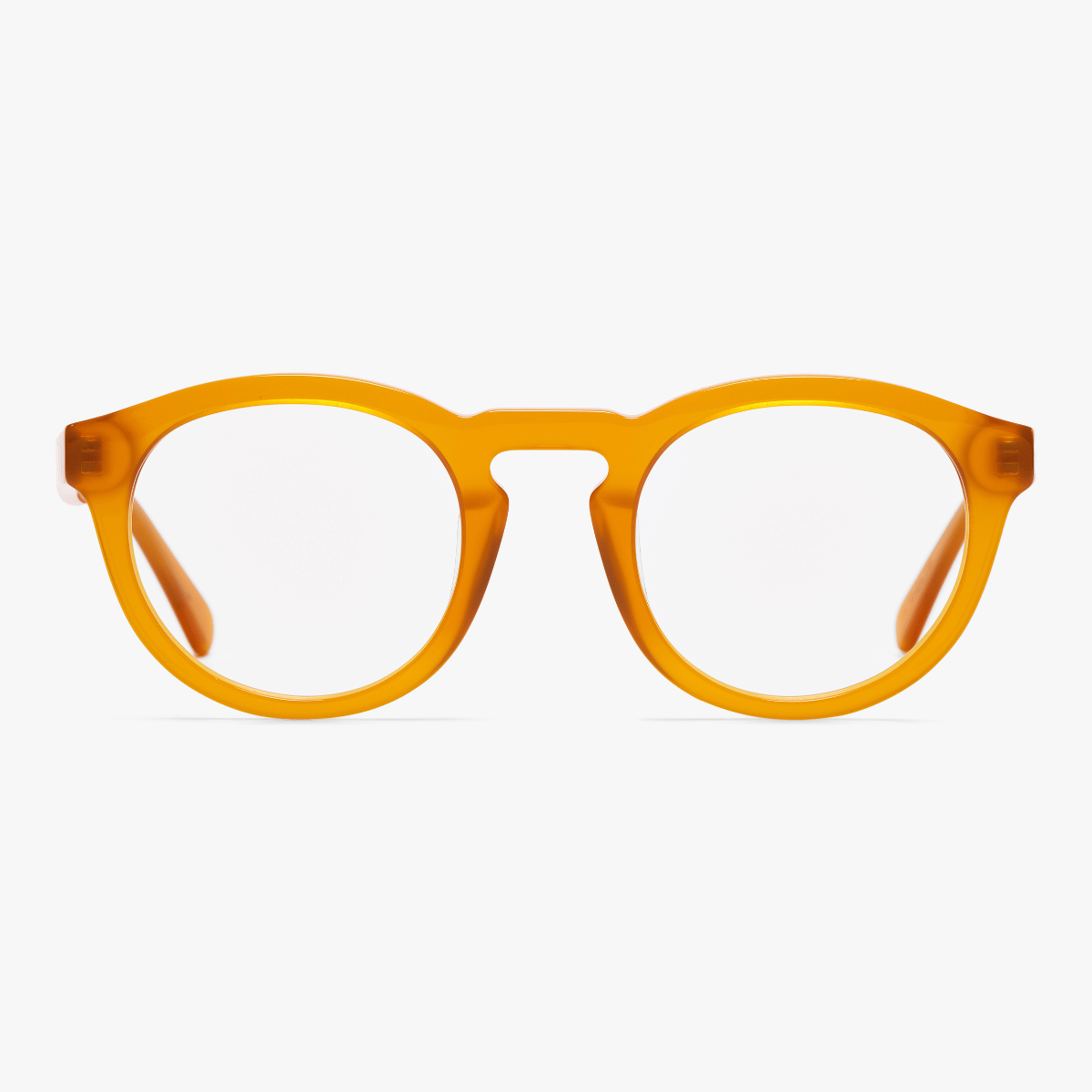 Women's Gråsten Crystal Honey round transparent orange glasses