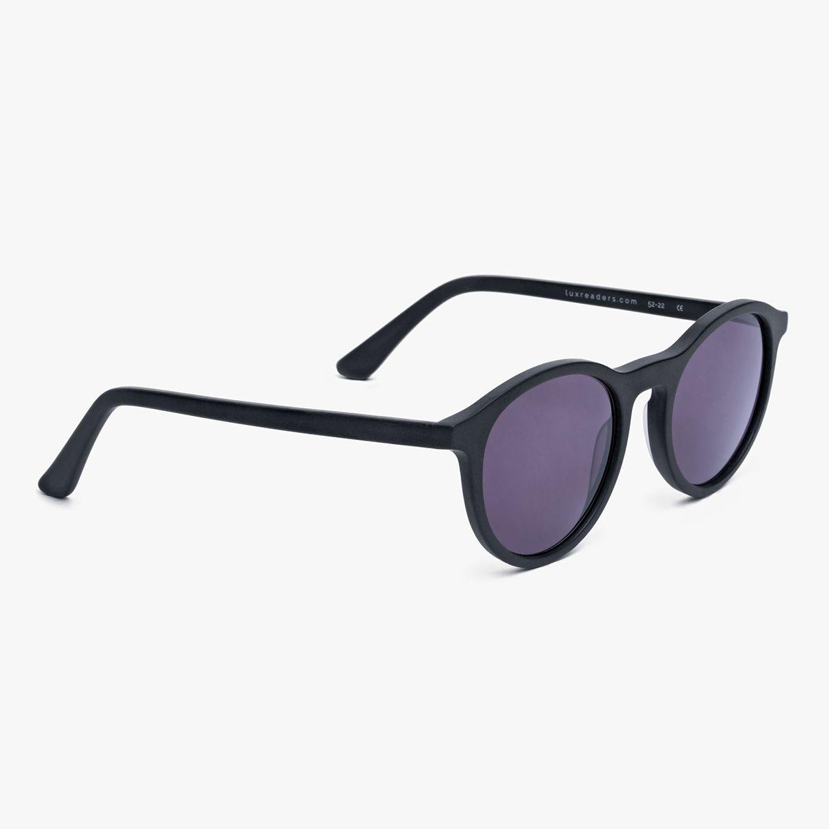 Women's Løkken black sunglasses with round frames