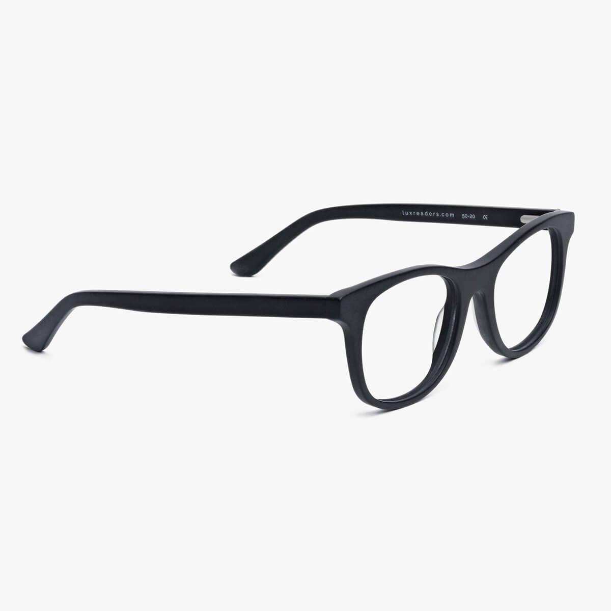 Women's Malmö Black rectangular glasses in matte black