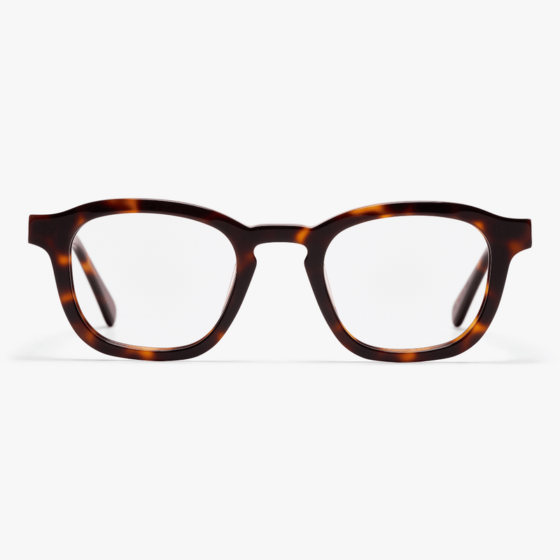 Tortoiseshell rectangular reading glasses