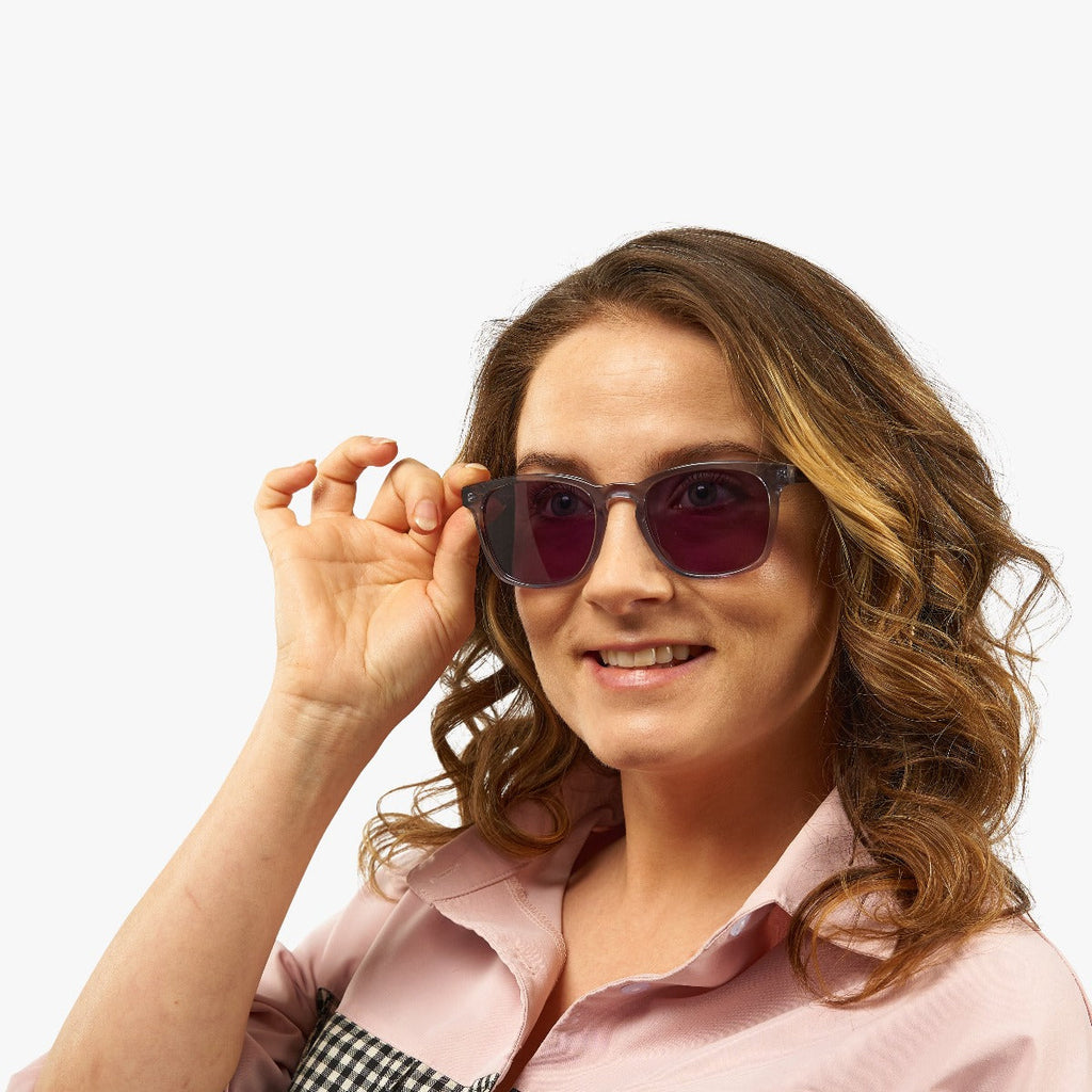 Women's Baker Crystal Grey Sunglasses - Luxreaders.fi
