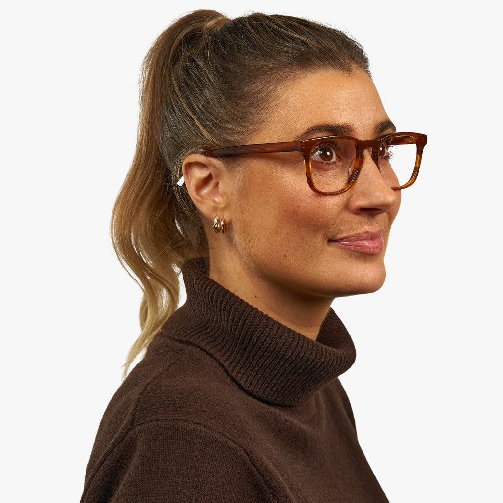 Women's Baker Shiny Walnut Reading glasses - Luxreaders.fi