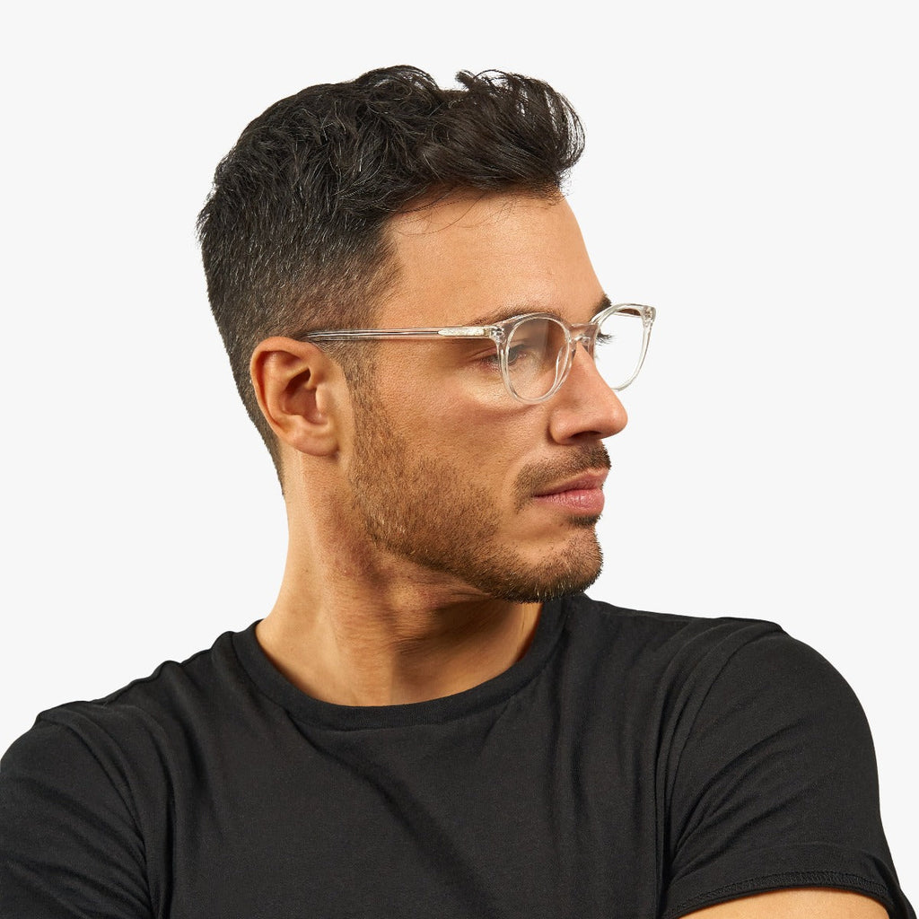 Men's Cole Crystal White Reading glasses - Luxreaders.fi