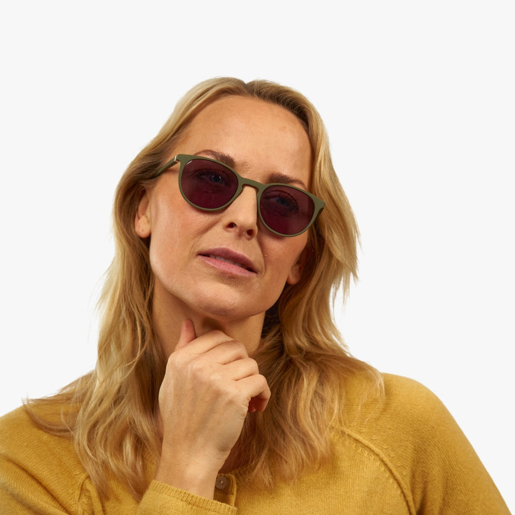 Women's Edwards Dark Army Sunglasses - Luxreaders.fi
