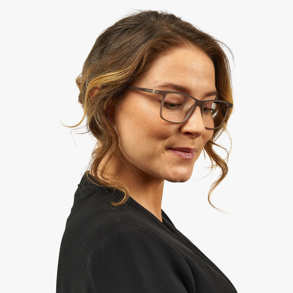 Women's Hunter Grey Reading glasses - Luxreaders.fi