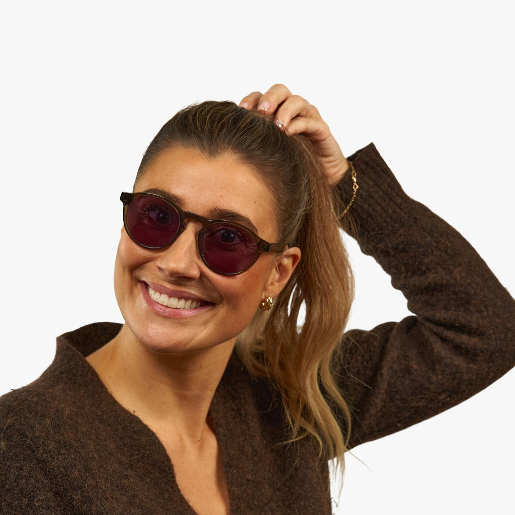 Women's Morgan Shiny Olive Sunglasses - Luxreaders.fi