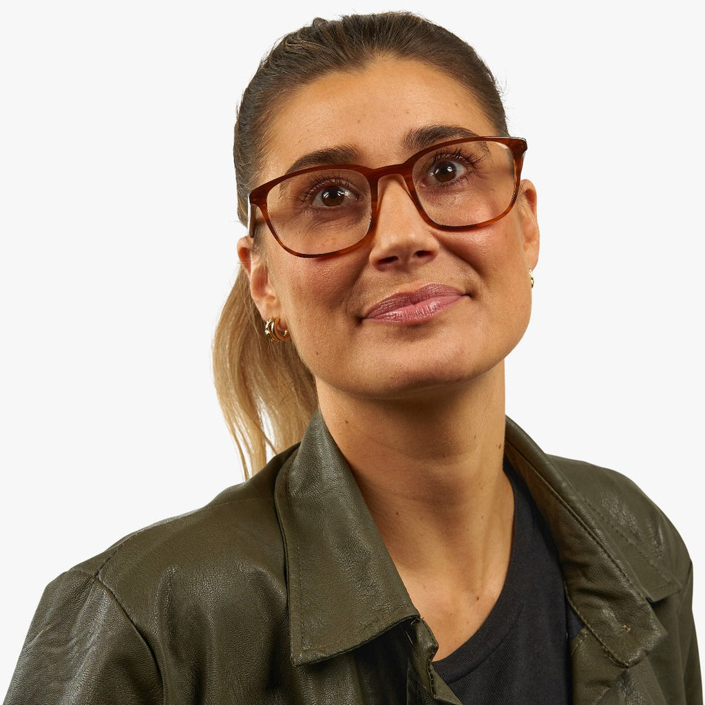 Women's Taylor Shiny Walnut Reading glasses - Luxreaders.fi