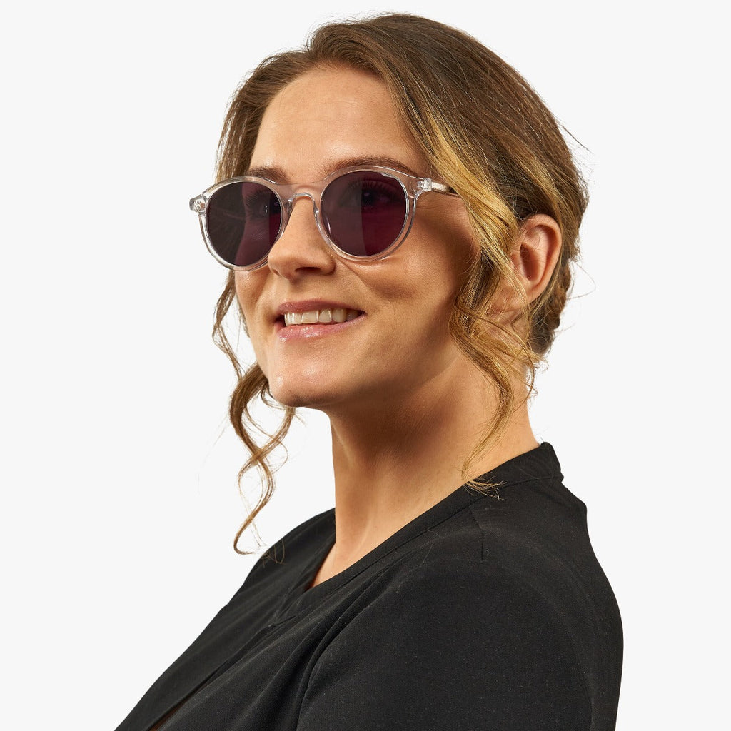 Women's Walker Crystal White Sunglasses - Luxreaders.fi