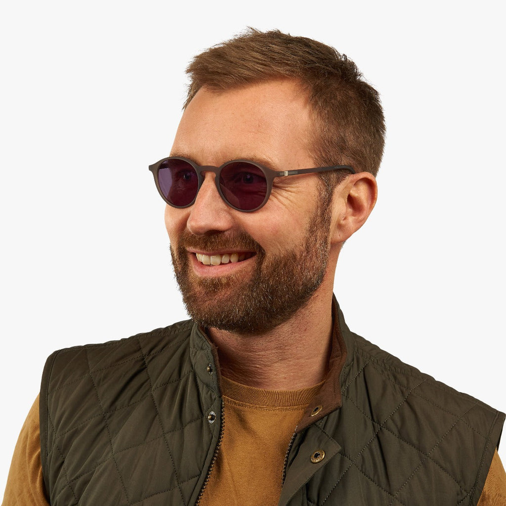 Men's Wood Grey Sunglasses - Luxreaders.fi