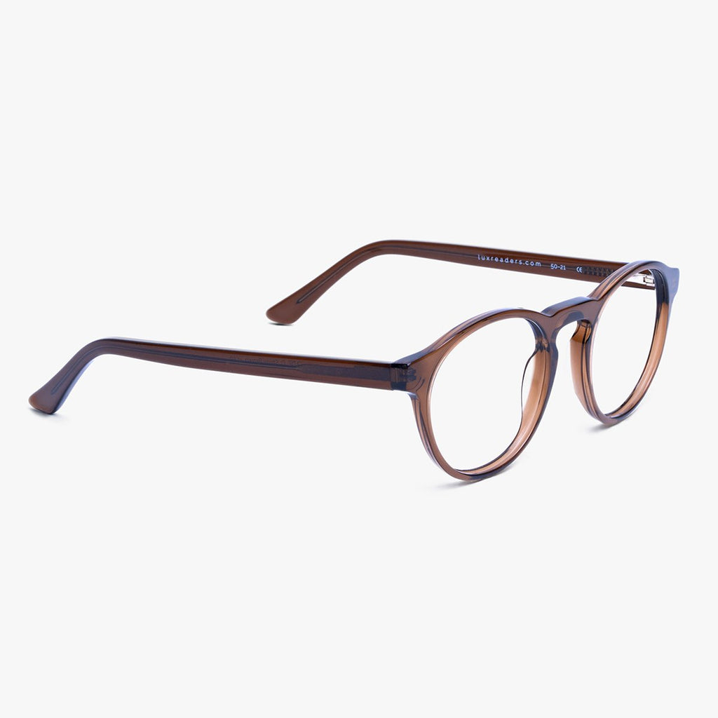 Morgan Shiny Brown Reading glasses - Luxreaders.fi