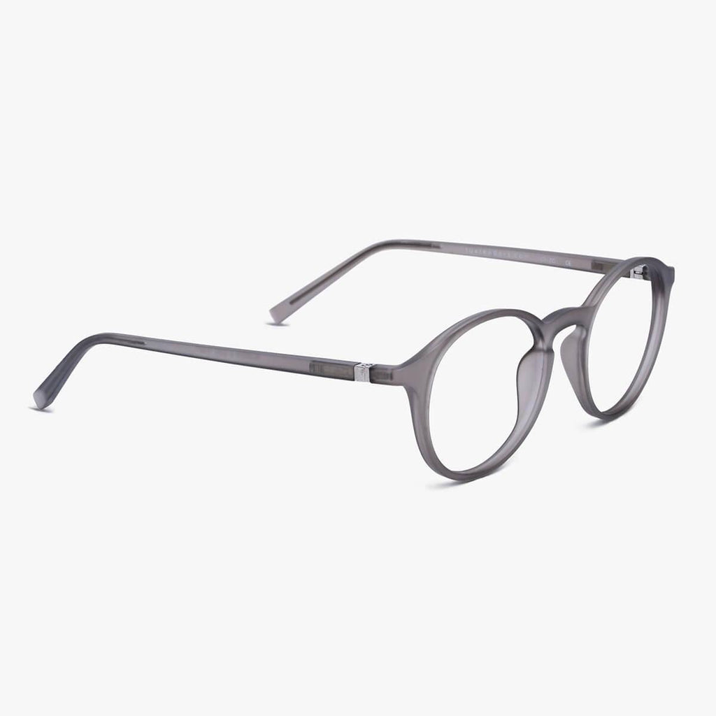 Men's Wood Grey Blue light glasses - Luxreaders.fi