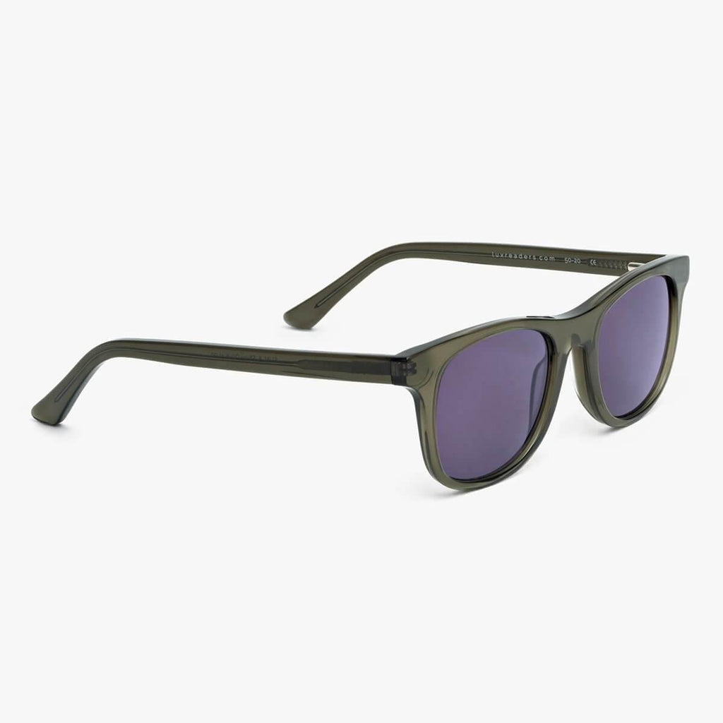 Men's Evans Shiny Olive Sunglasses - Luxreaders.fi