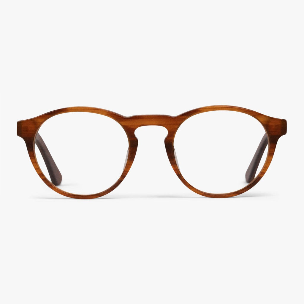 Osta Men's Morgan Shiny Walnut Reading glasses - Luxreaders.fi