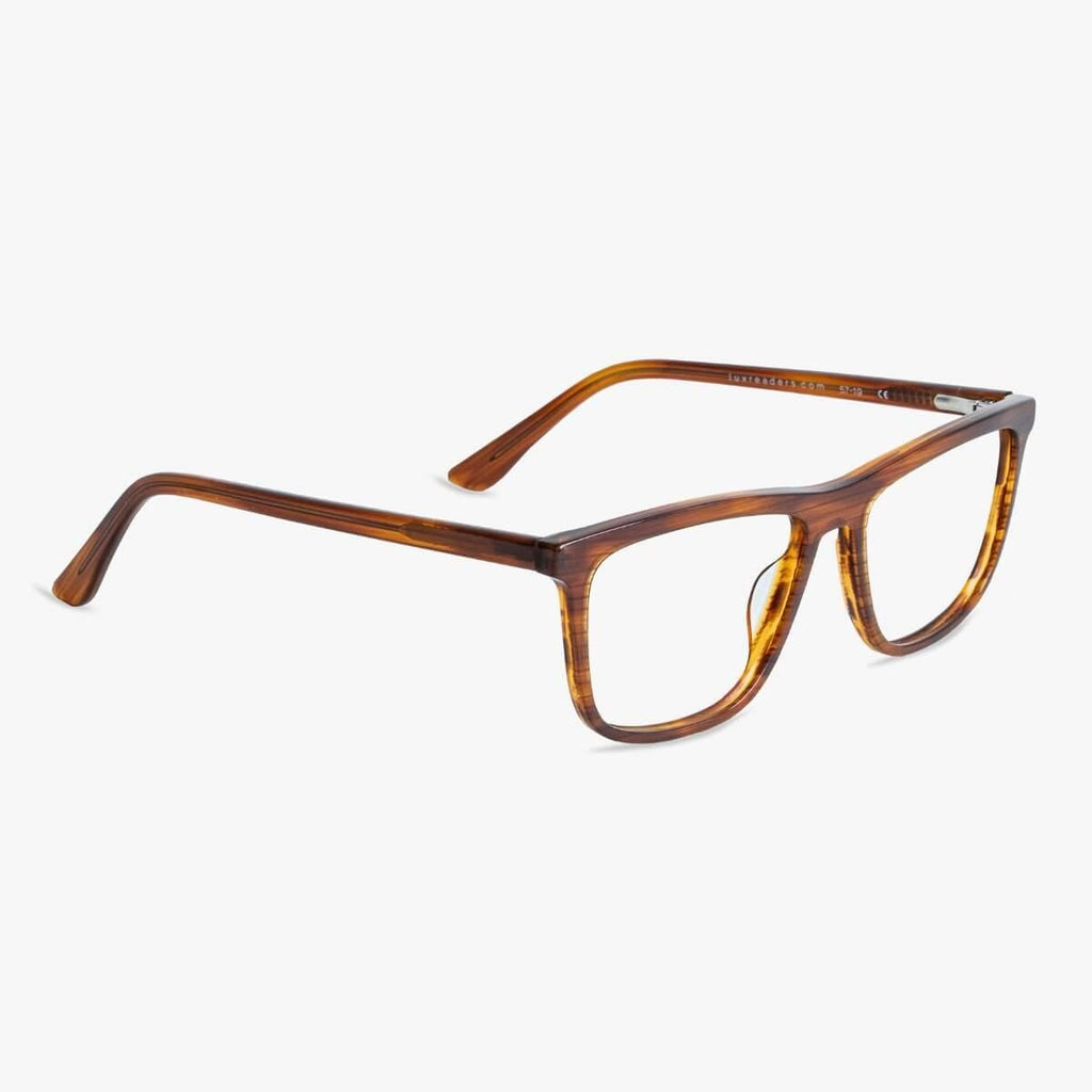 Men's Adams Shiny Walnut Reading glasses - Luxreaders.fi